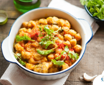 Recette protéinée « Pois chiches brouillés »